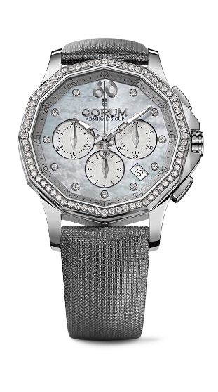Corum Admiral's Cup Legend 38 Chronograph Diamonds Steel watch REF: 132.101.47/F149 PK11 Review - Click Image to Close